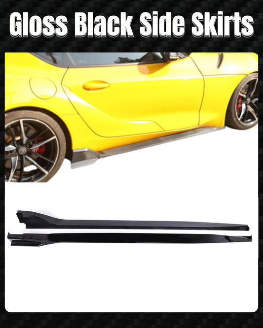 Gloss black side skirts for Toyota GR Supra A90