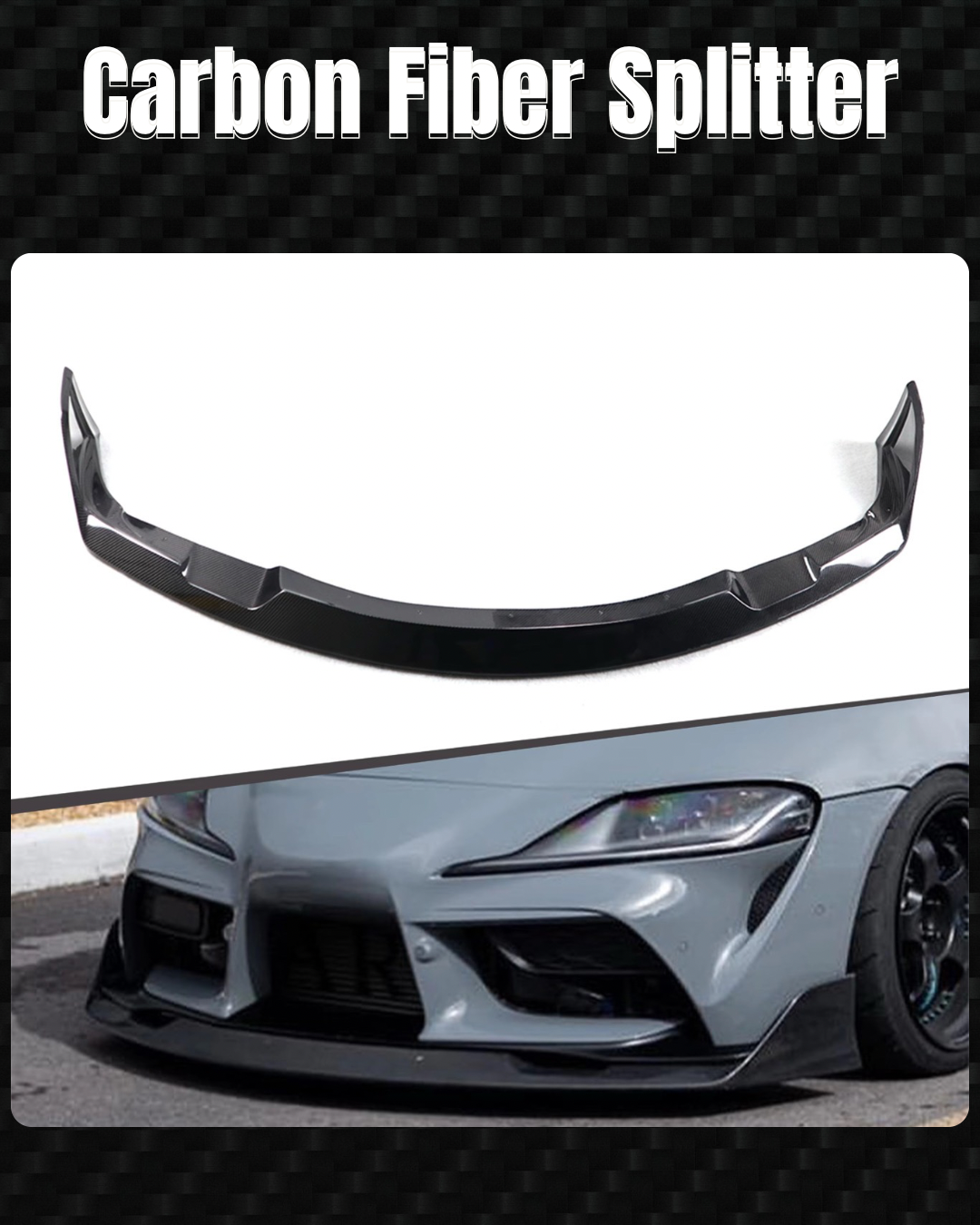 Carbon Fiber Front Splitter (Type A)