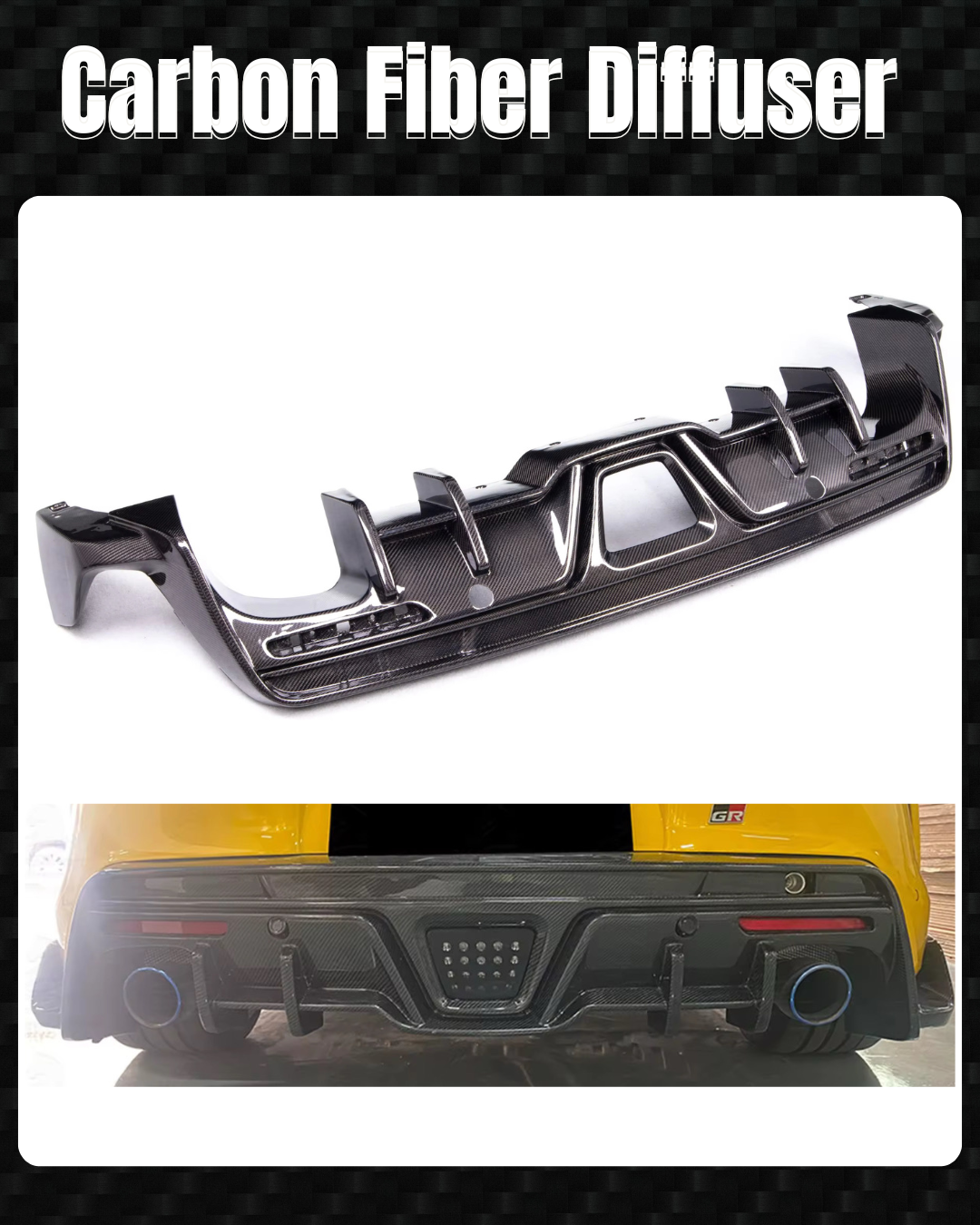 Carbon Fiber Diffuser (Type A)