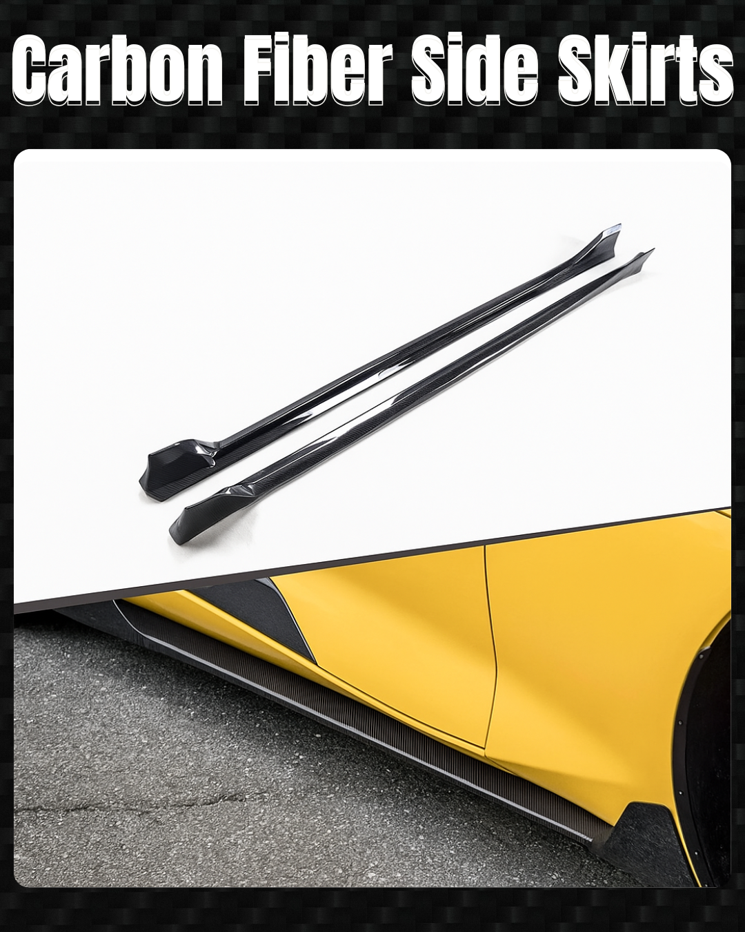 Carbon Fiber Side Skirts (Type A)