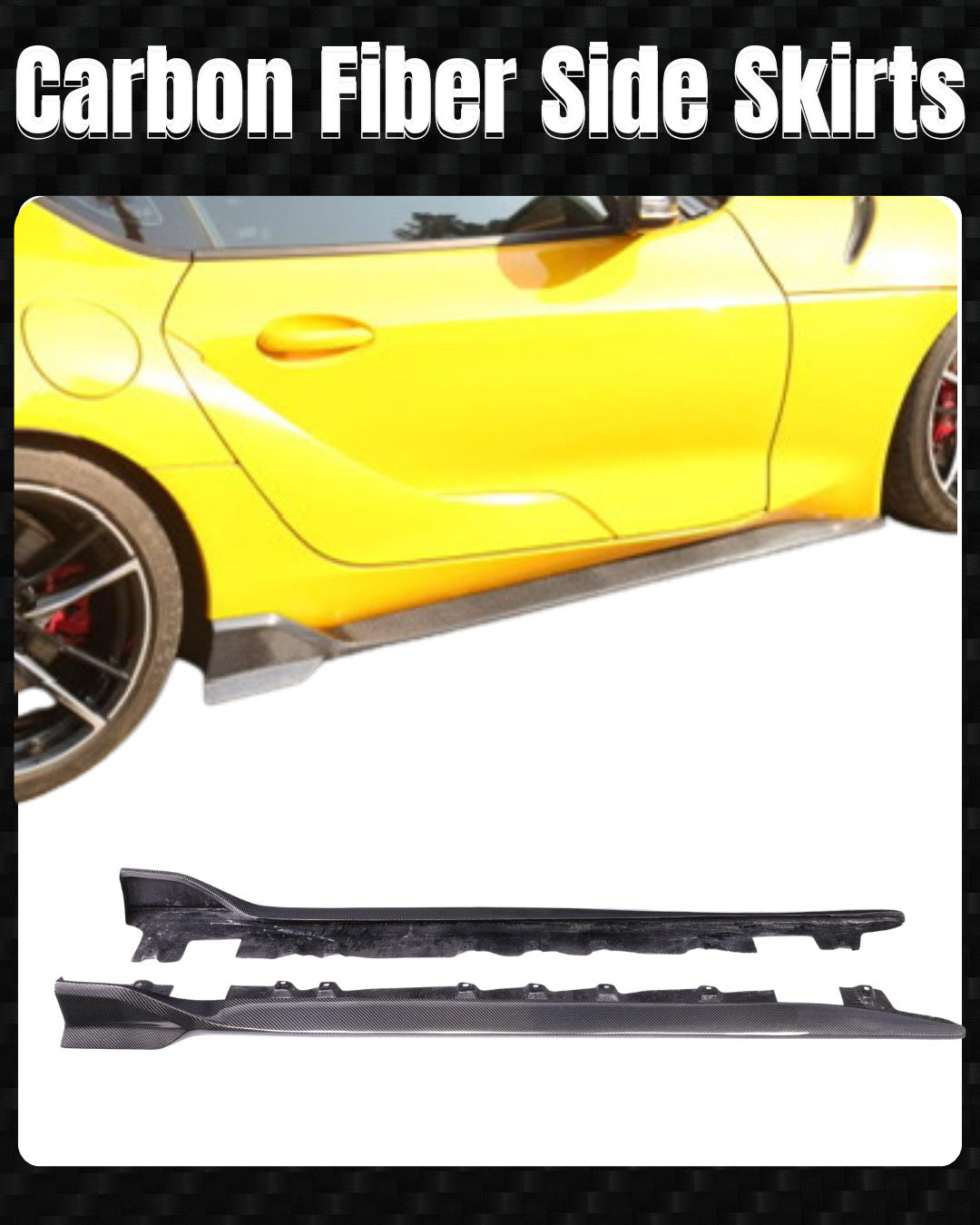 Carbon Fiber Side Skirts (Type B)