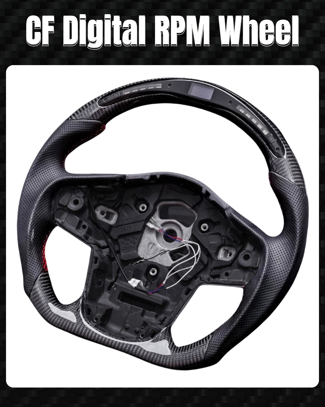 Digital Carbon Fiber Steering Wheel