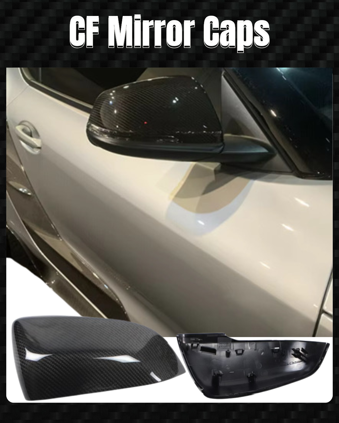 Carbon Fiber Mirror Caps