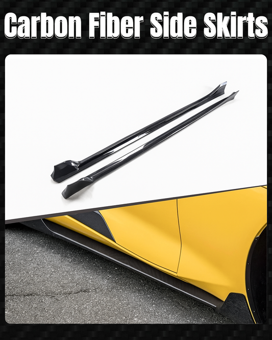 Carbon Fiber Side Skirts (Type A)